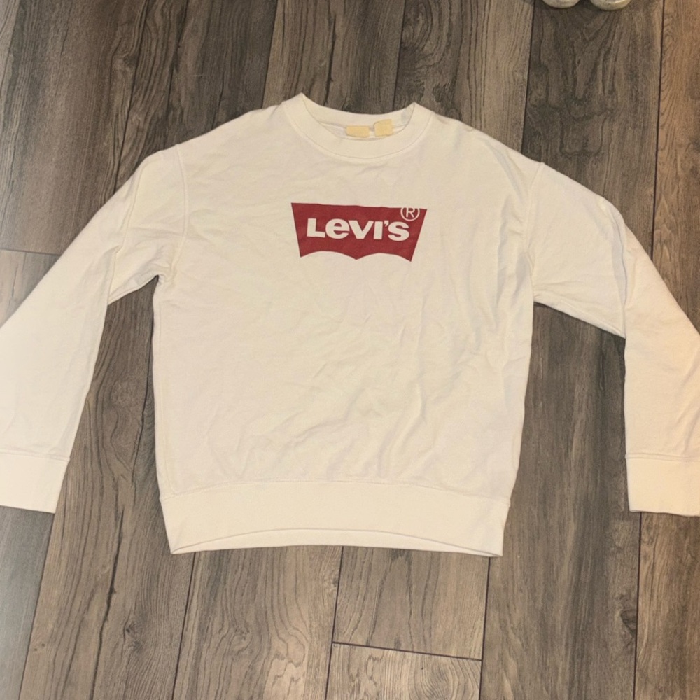 White Womens Medium Levi’s Crewneck